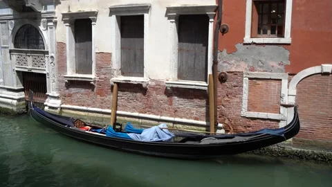 Gondolas in Venice Stock Footage 236585554