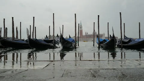 Gondolas in Venice Stock Footage 291323350