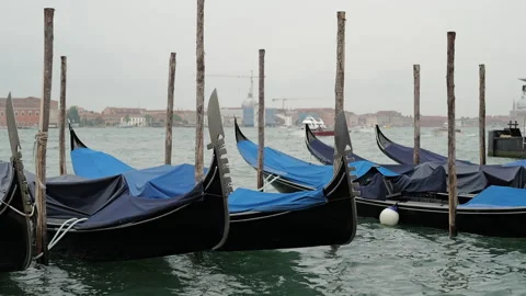 Gondolas in Venice Stock Footage 291330247