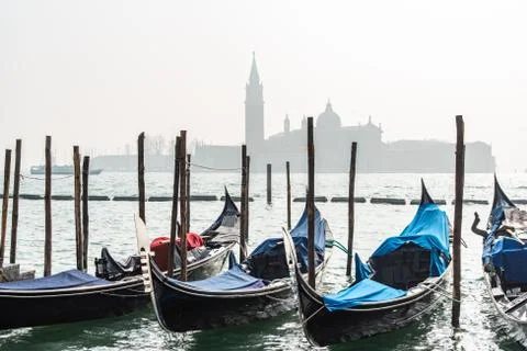 Gondolas in Venice, Italy Stock Photos