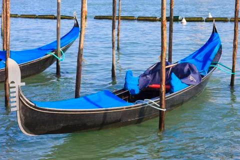 Gondolas in venice Stock Photos