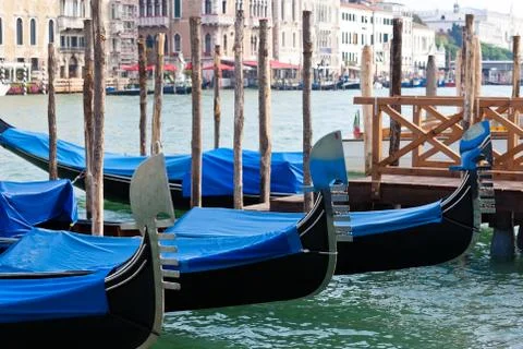 Gondolas in Venice Stock Photos