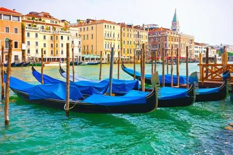 Gondolas in Venice Stock Photos