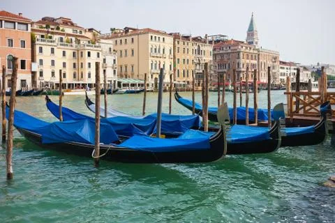 Gondolas in Venice Stock Photos