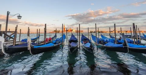 Gondolas in Venice Foto stock