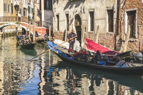 Gondolas in Venice Stock Photos
