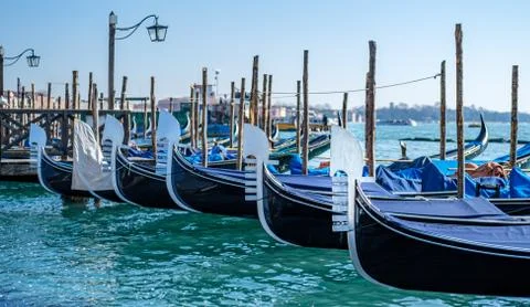 Gondolas in Venice Stock Photos