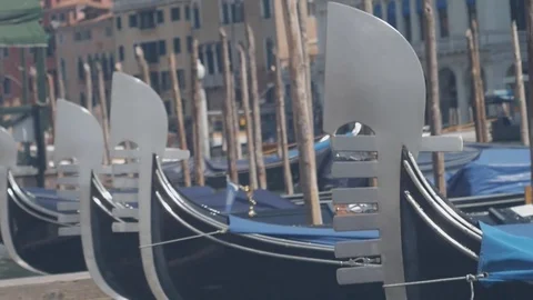 Gondolas waving 3 Stock Footage 79581068