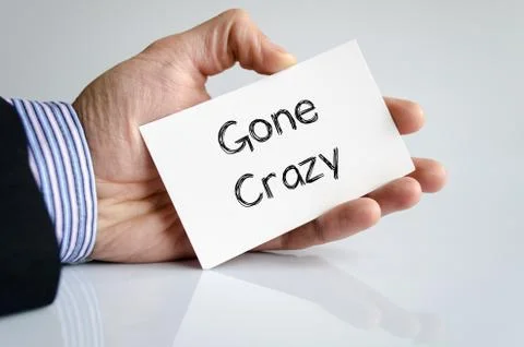 Gone crazy text concept Stock Photos