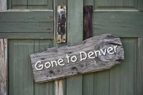 Gone to Denver. Stock Photos