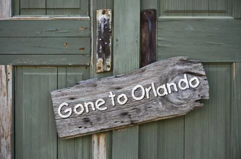 Gone to Orlando. Stock Photos
