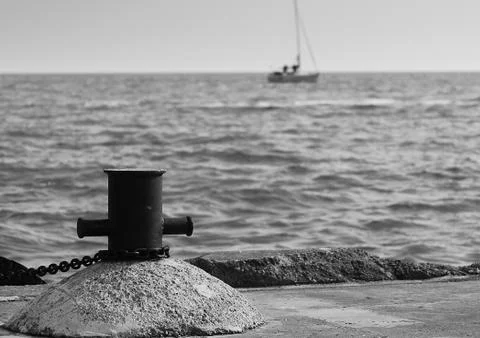 Gone sailing BW Stock Photos