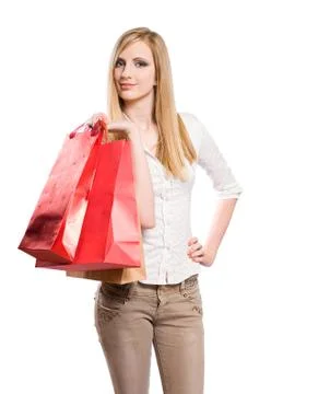 Gone shopping. Stock Photos