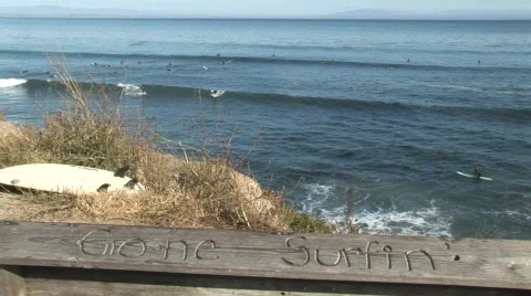 Gone surfin -steady-1 Stock Footage 724700