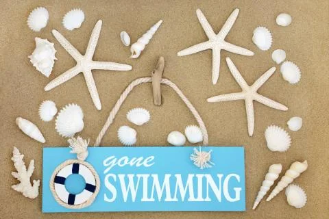 Gone Swimming Stock Photos