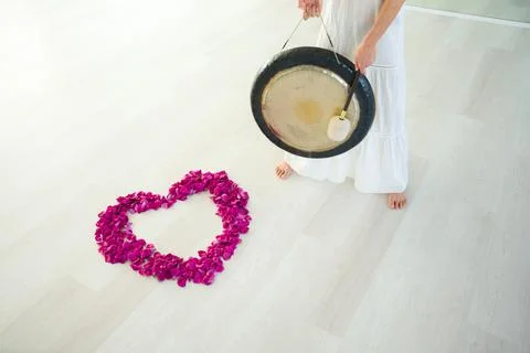 Gong for therapy Stock Photos