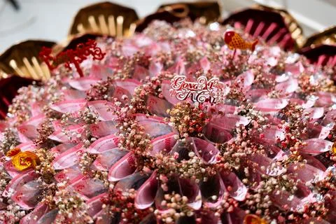 Gong Xi Fa Cai, Elegant Rupiah Money Bouquet Gift for Chinese New Year Event Stock Photos