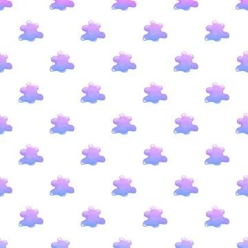 Goo blobs fluid gradient seamless pattern background 스톡 일러스트