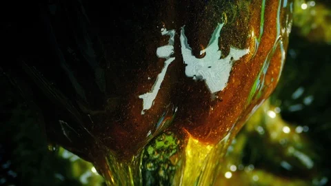 Goo Drips From Alien Creature Closeup Stock Footage 115550742