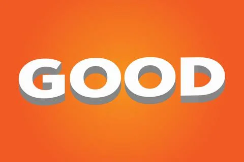Good 3d text abstract beautiful Stock Illustration