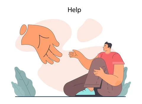 Good action or deed. Concept of support and kindness sharing Stock Illustration