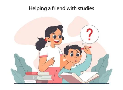 Good action or deed. Support and help in family and between friends Ilustração Stock