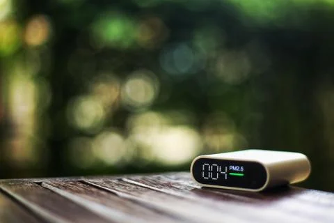Good air quality. minimal amount of small dust, particulate matter PM2.5. dus Stock Photos
