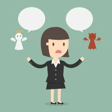Good and bad Stockillustratie