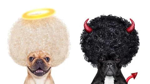 Good and bad Foto stock