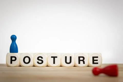 Good and bad posture Stock Illustration