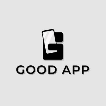 Good App Simple Logo Stock Illustration