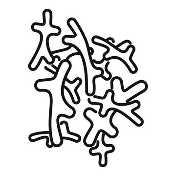 Good bacteria icon outline vector. Probiotic lactobacillus イラスト素材