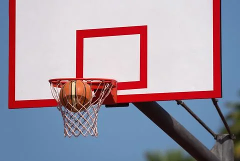 Good basketball throw Stock Photos