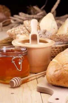 Good breakfast! Stock Photos