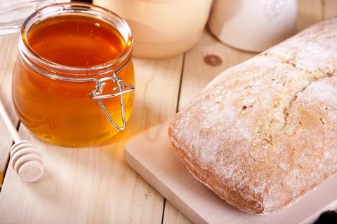 Good breakfast! Stock Photos