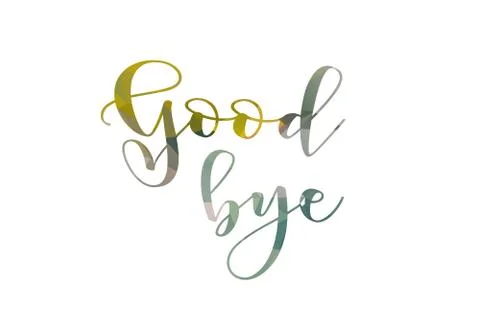 Good bye vector quote lettering Stock Illustration