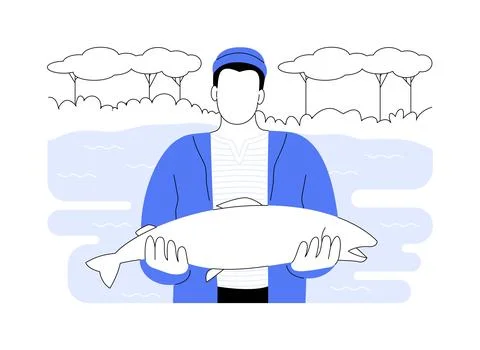Good catch isolated cartoon vector illustrations. Ilustración de archivo