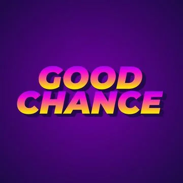 Good chance text effect for social media ads Stock Illustration