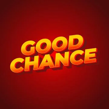 Good chance text effect for social media ads Stock Illustration