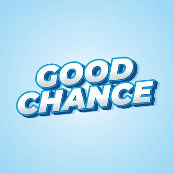 Good chance text effect for social media ads Stock Illustration