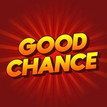 Good chance text effect for social media ads Stock Illustration