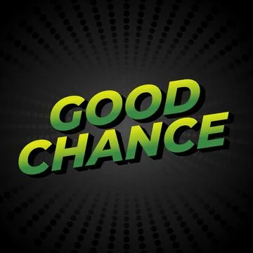 Good chance text effect for social media ads Stock Illustration