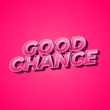 Good chance text effect for social media ads Stock Illustration