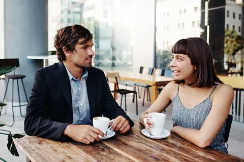 Good conversations are important Stock Photos