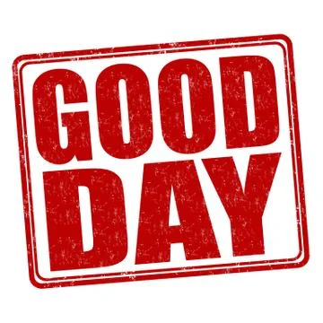 Good day stamp Stock Illustration
