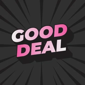 Good deal. Text effect in bold font with 3D style, good for digital ads or .. Stock Illustration