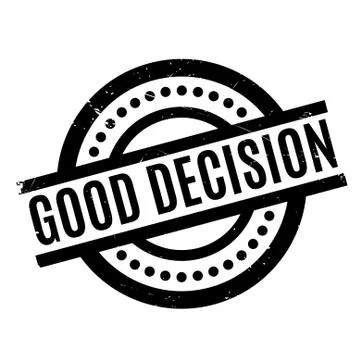 Good Decision rubber stamp Stock Illustration