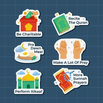 Good Deeds To Do In Ramadan Stock Illustration