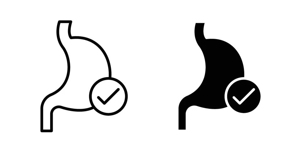 Good digestion icon bundle for website design projects Stock Illustration