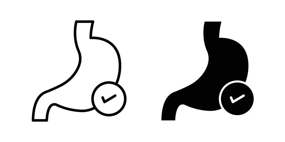 Good digestion icon for web projects Stock Illustration
